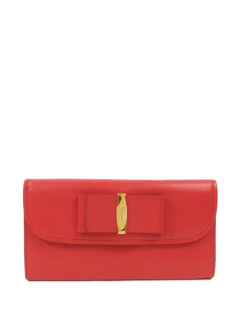 Ferragamo Pre-Owned Vara Bow leather wallet