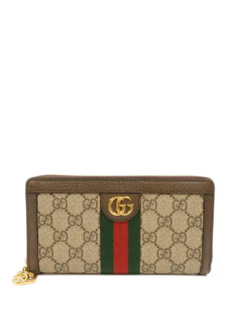 Gucci Pre-Owned GG 拉链长款钱包