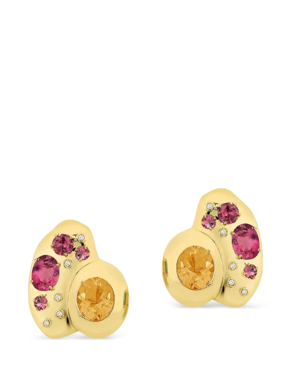 Carol Kauffmann Rocks multi-stones earrings