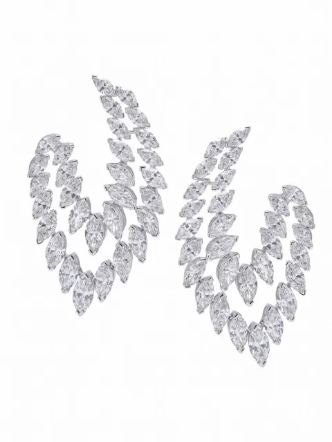 ARZANO embellished diamond drop earrings