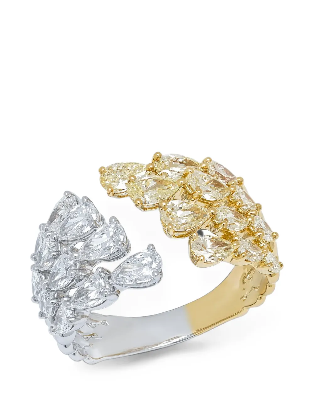 ARZANO bypass-design diamond ring - Oro