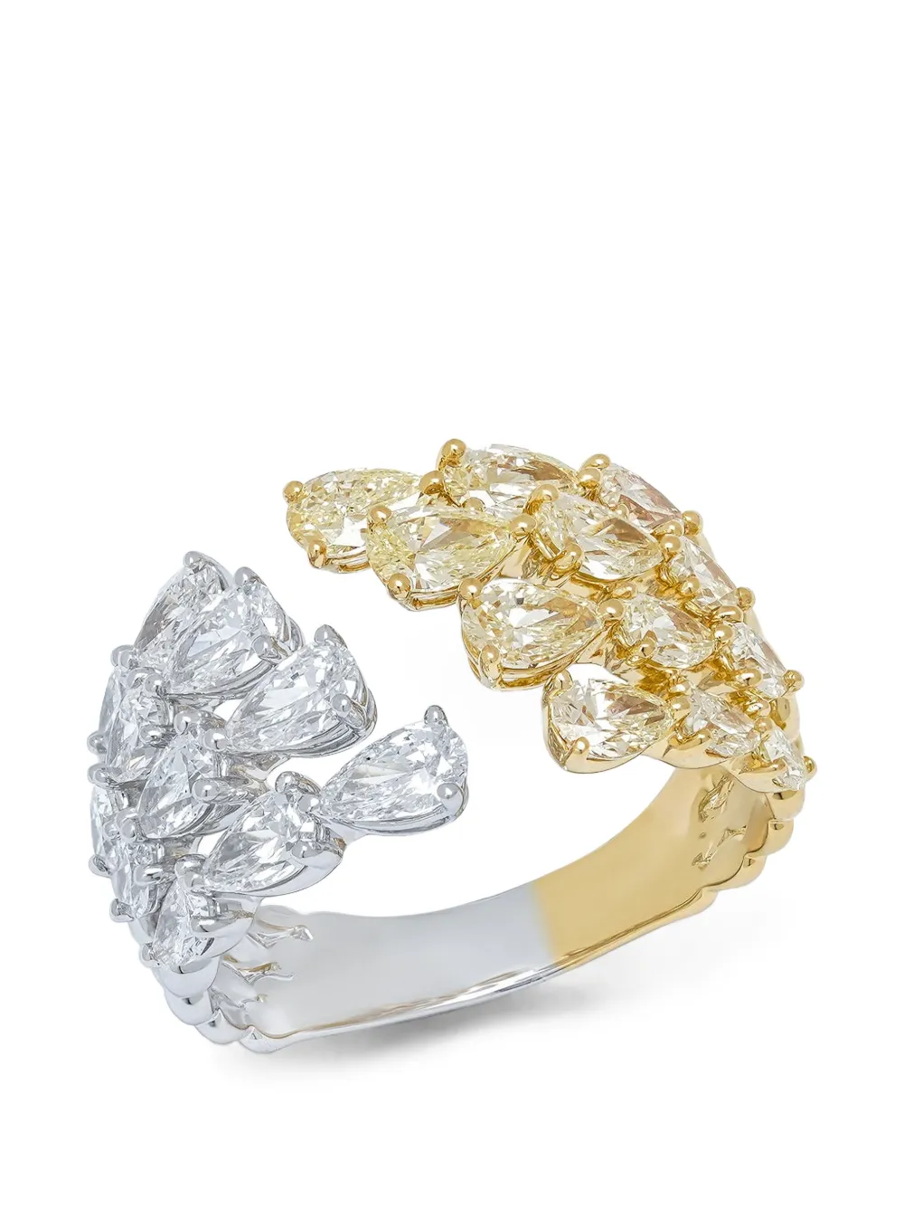 ARZANO bypass-design diamond ring - Oro