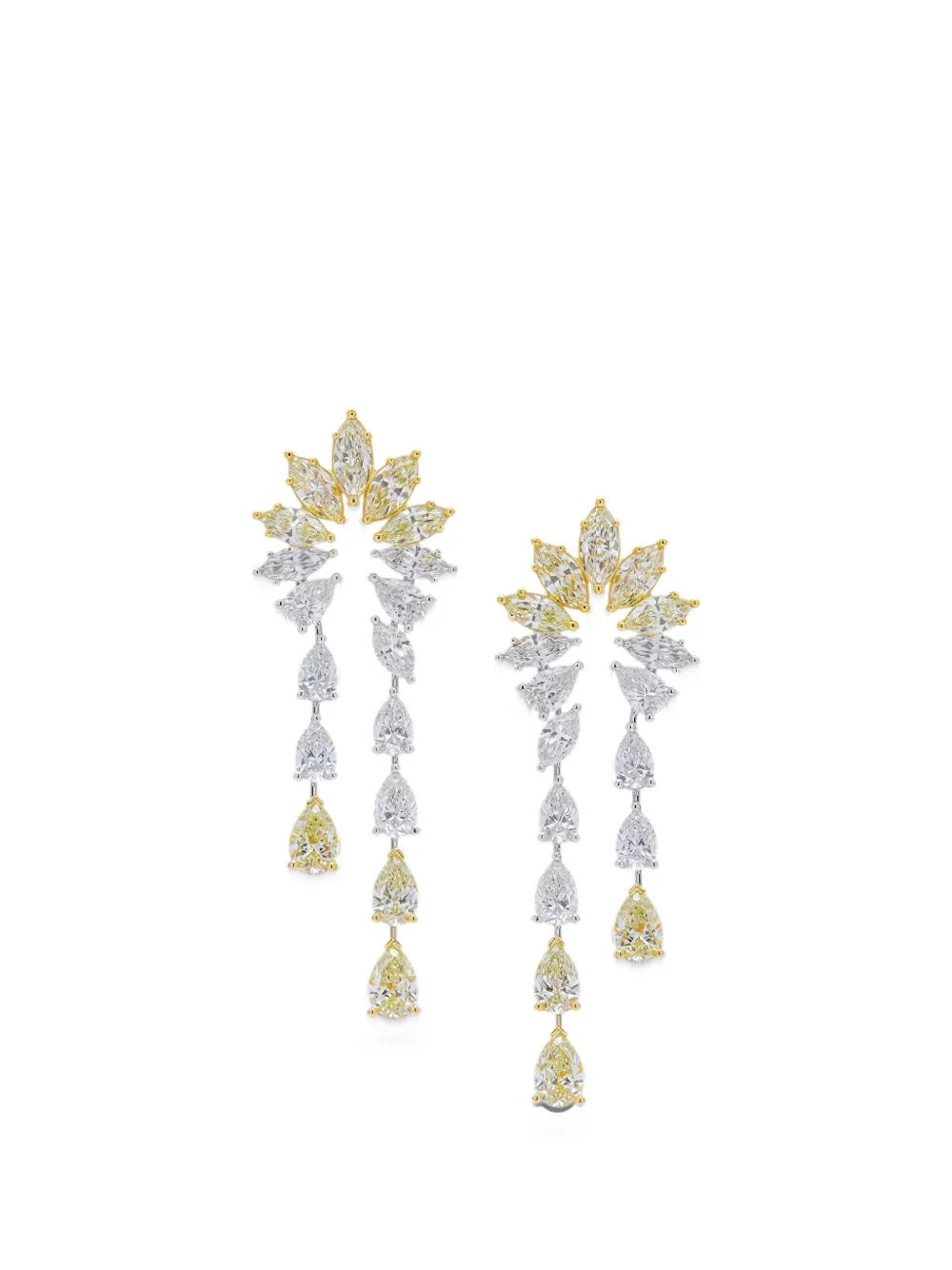 ARZANO diamond drop earrings - Argento