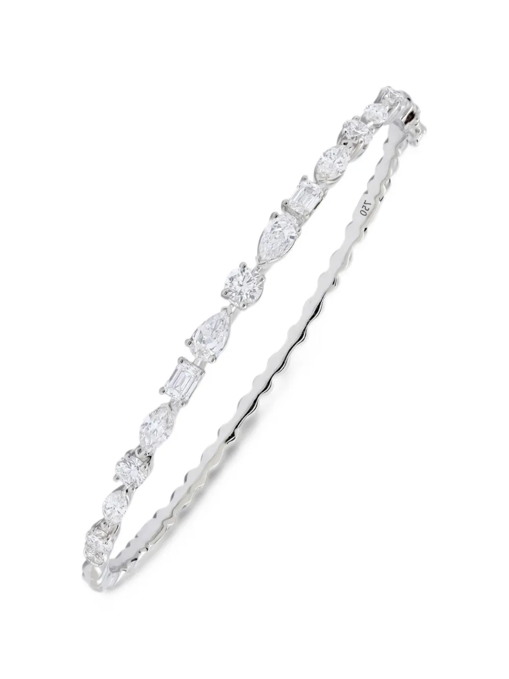 ARZANO diamond multi-shape bangle - Argento