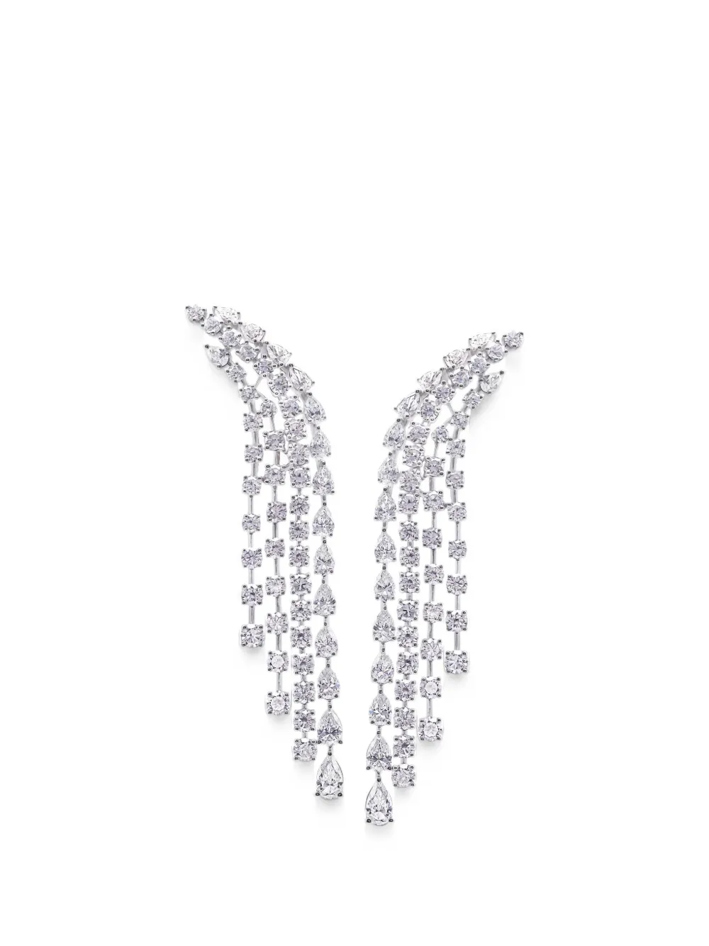 ARZANO diamond chandelier earrings - Argento