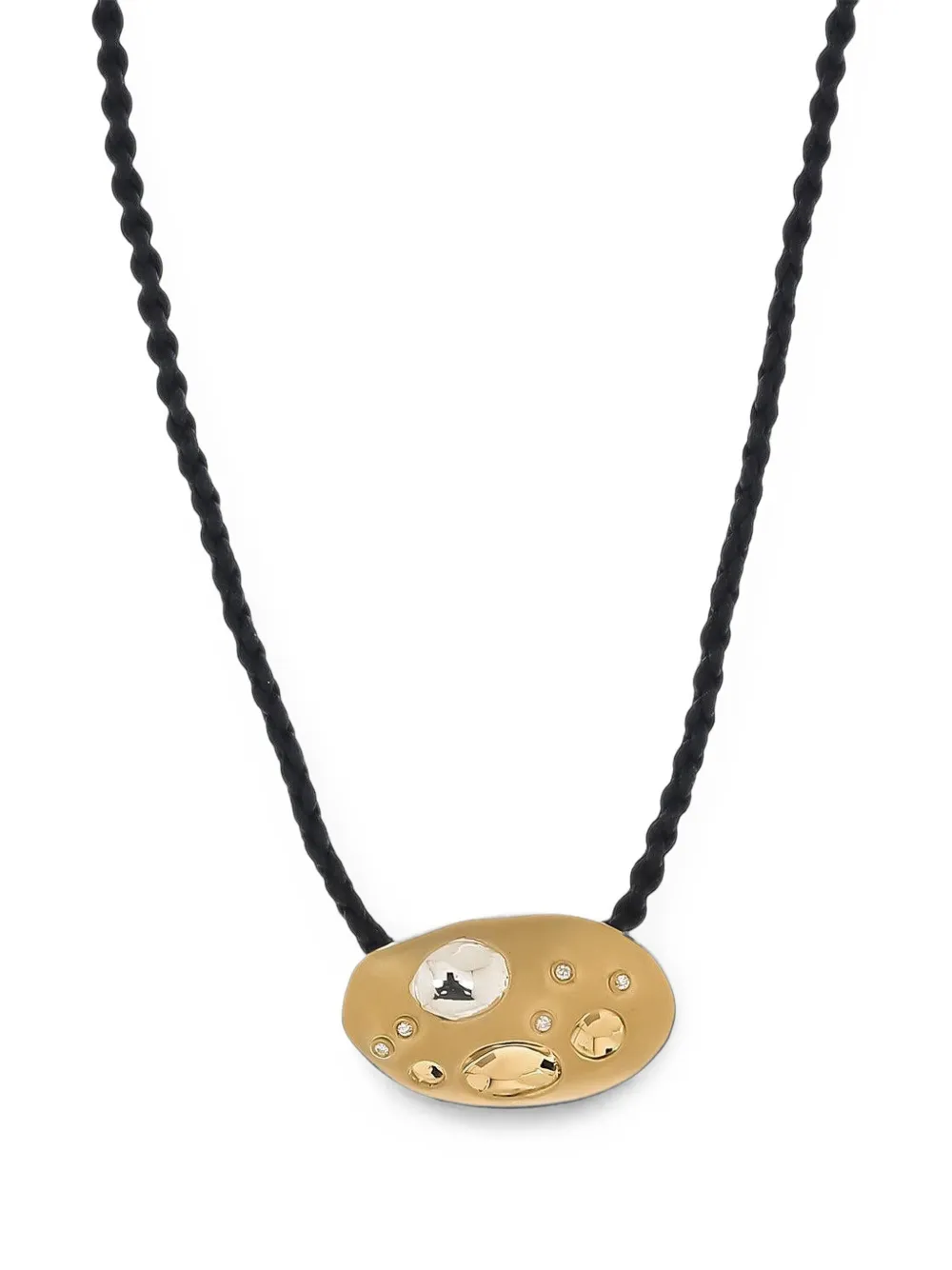 Carol Kauffmann Flinstones diamond necklace - Oro