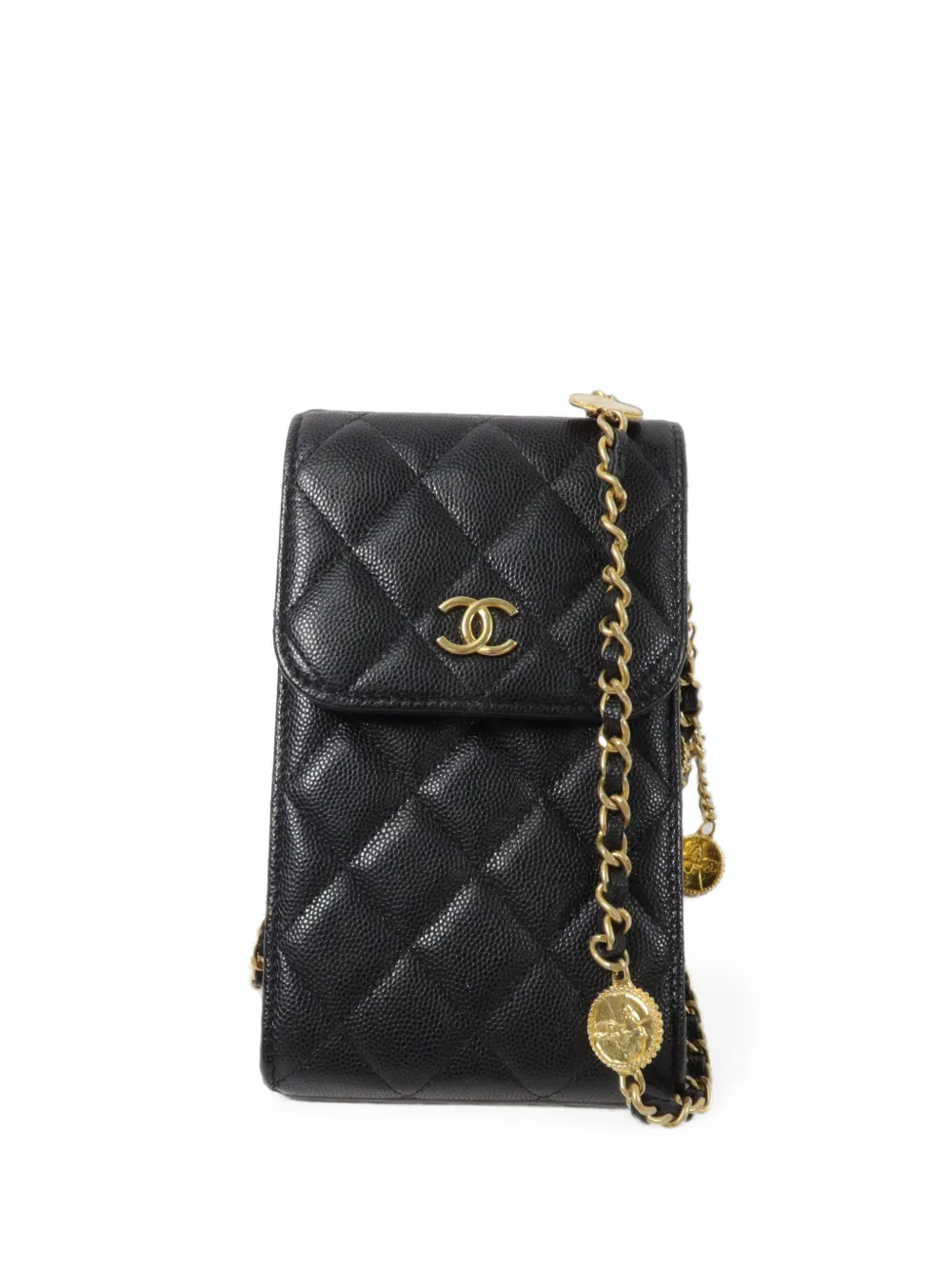 CHANEL Pre-Owned quilted CC chain phone bag - Nero