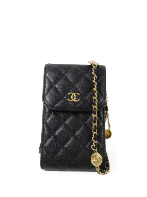 CHANEL Pre-Owned quilted CC chain phone bag