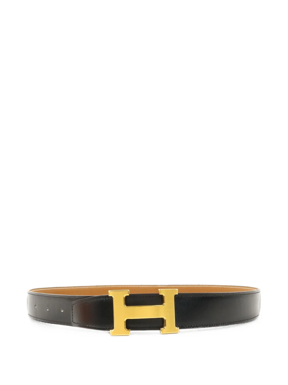 Hermès Pre-Owned Constance leather belt - Nero