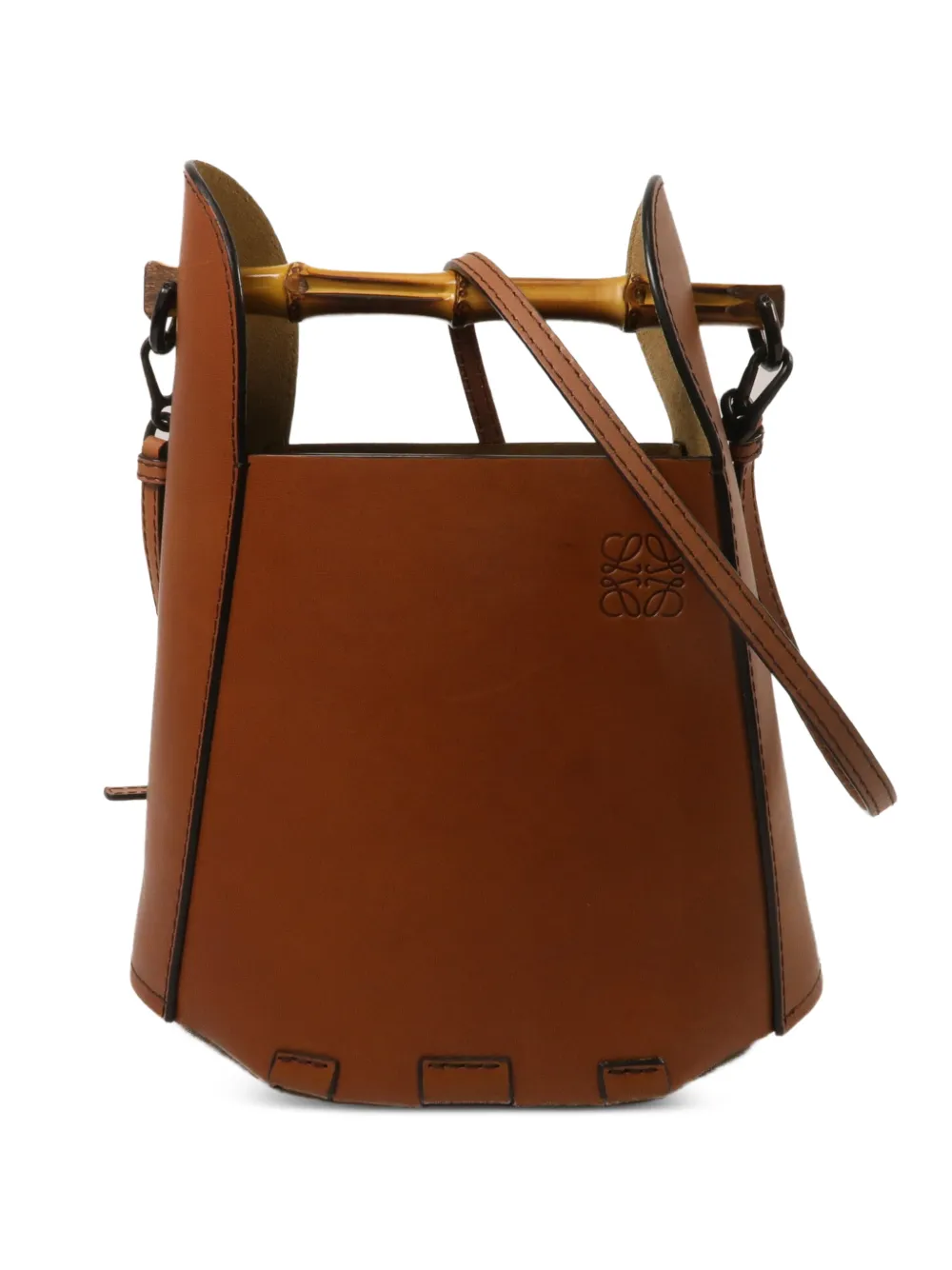 Loewe Pre-Owned Bamboo bucket bag - Marrone