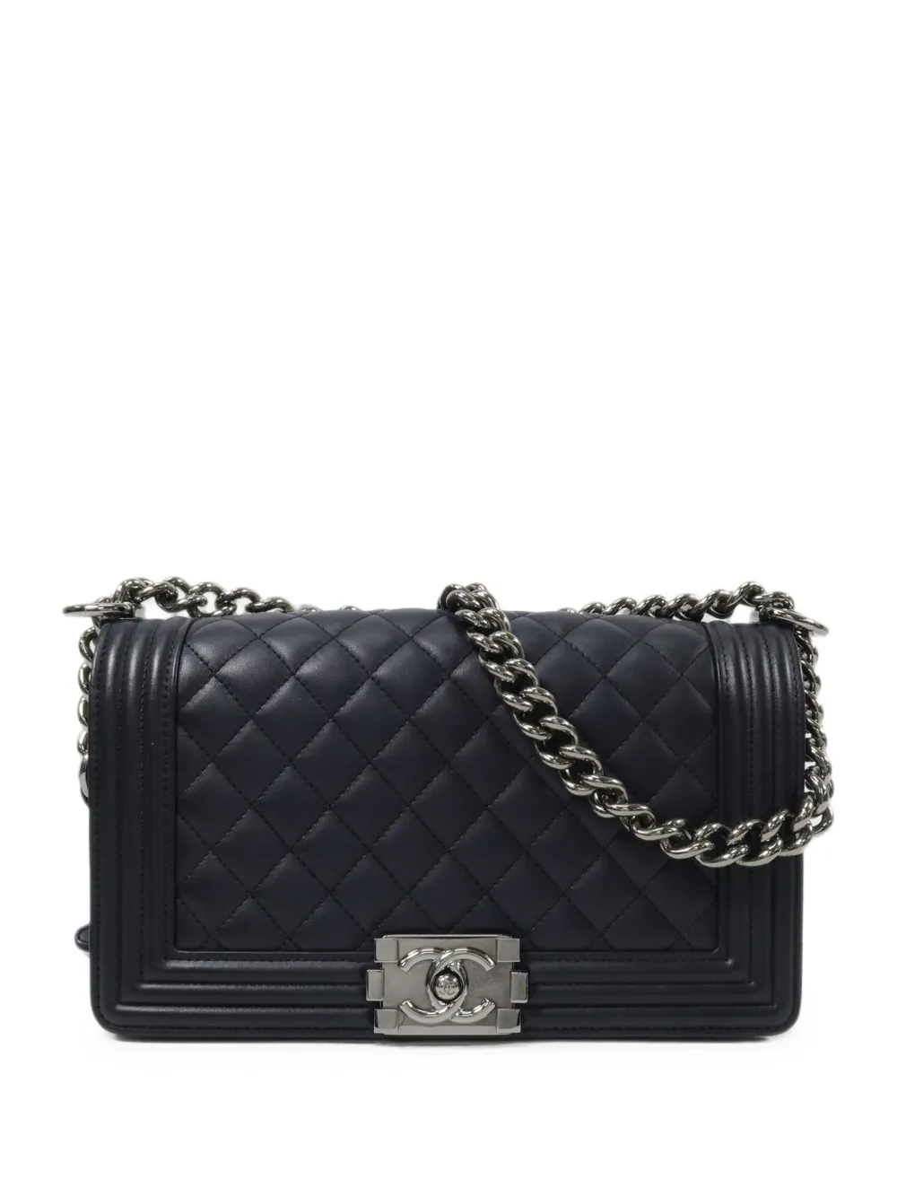 CHANEL Pre-Owned Boy leather shoulder bag - Blu