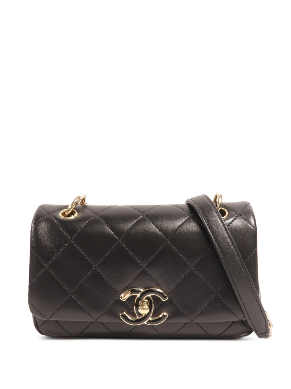 CHANEL Pre-Owned CC turn-lock quilted shoulder bag - Nero