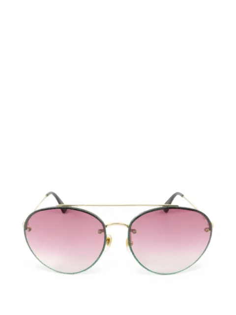 Gucci Pre-Owned glitter pilot sunglasses