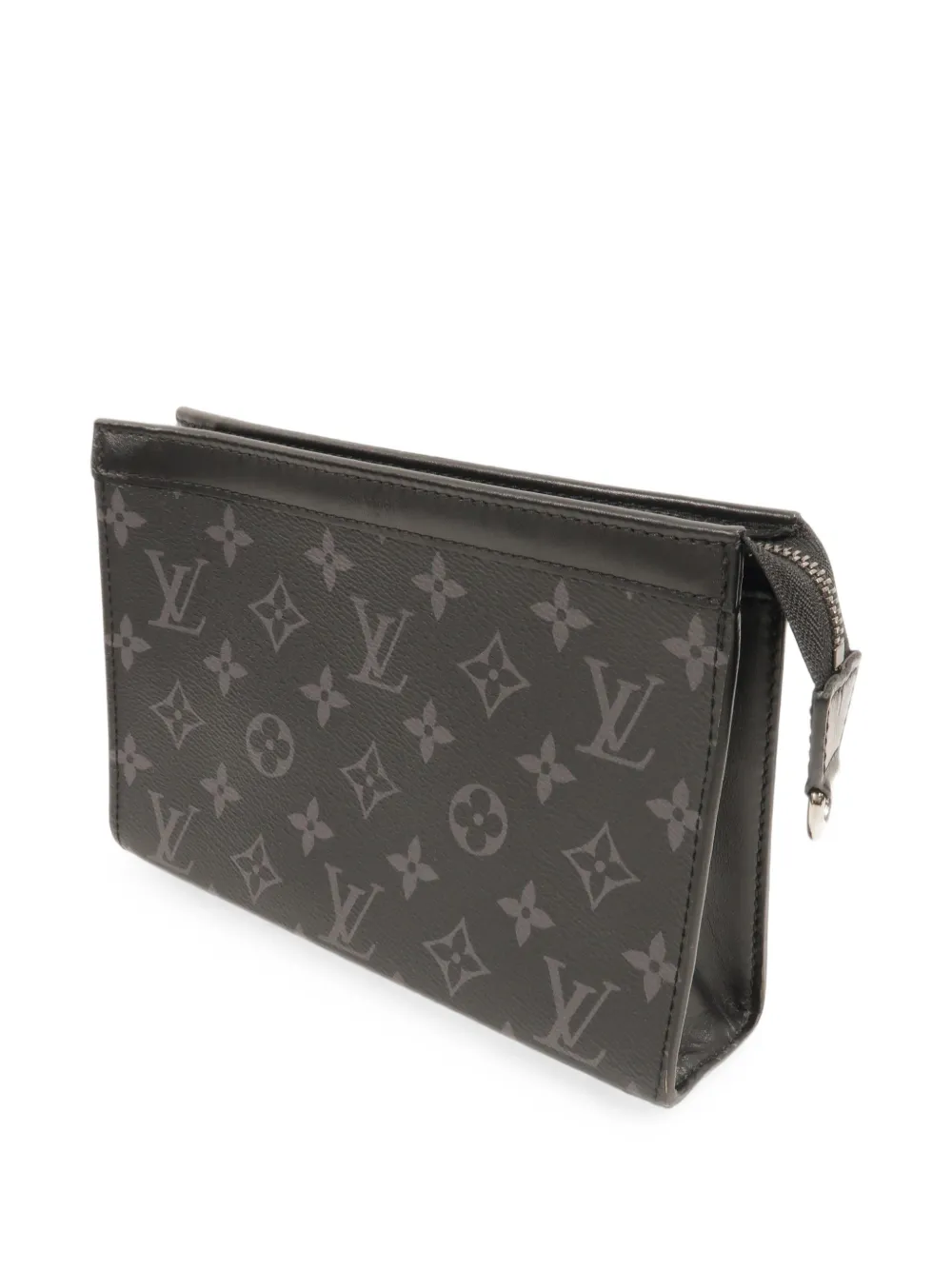 Louis Vuitton Pre-Owned Monogram Eclipse Gaston schoudertas Zwart