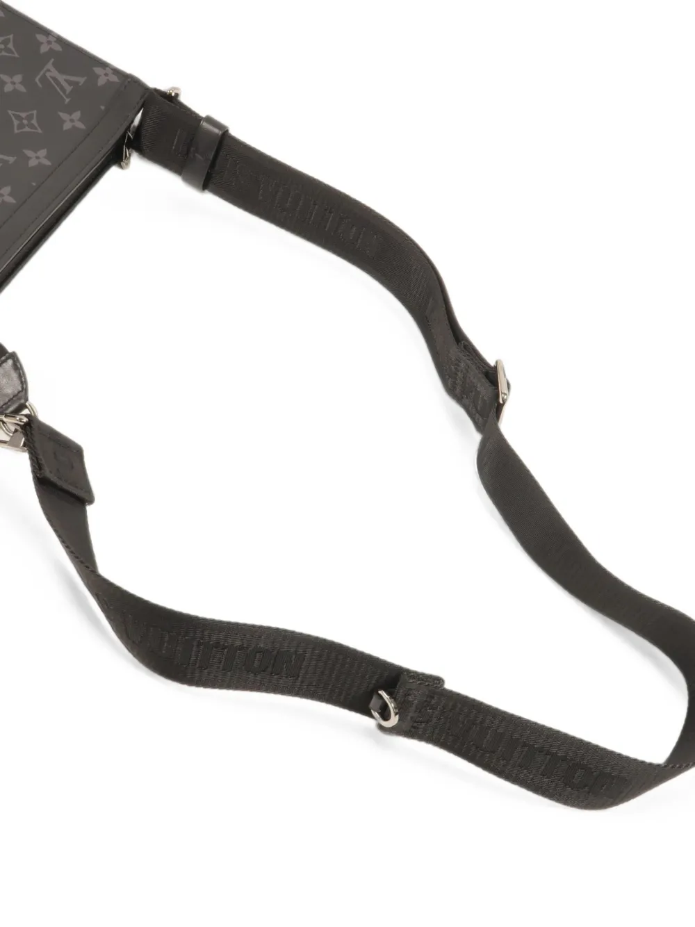 Louis Vuitton Pre-Owned Monogram Eclipse Gaston schoudertas Zwart