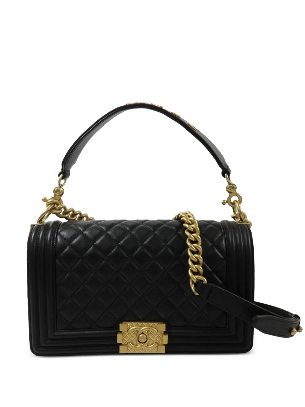 CHANEL Pre-Owned 25 Boy CC turn-lock tote bag - Nero