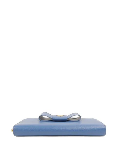 Prada Pre-Owned Fiocco bow long wallet