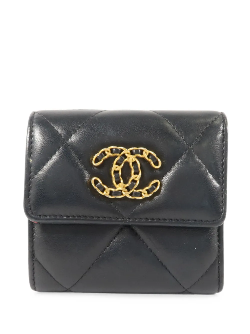 CHANEL Pre-Owned small Chanel 19 quilted wallet - Nero
