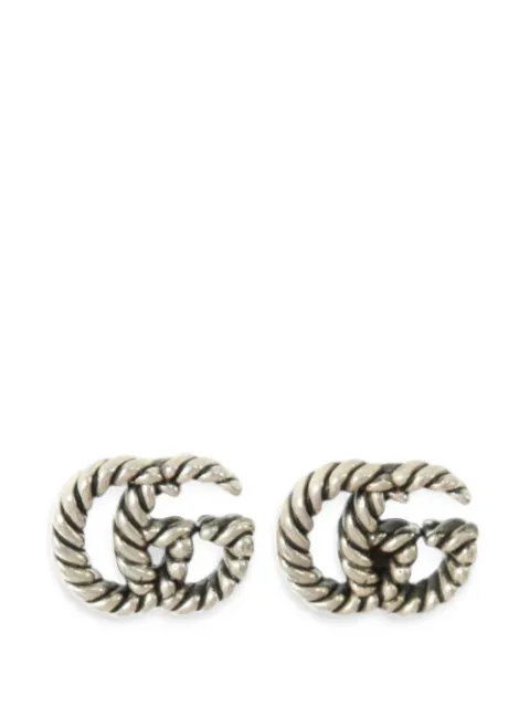 Gucci Pre-Owned GG Marmont twisted stud earrings