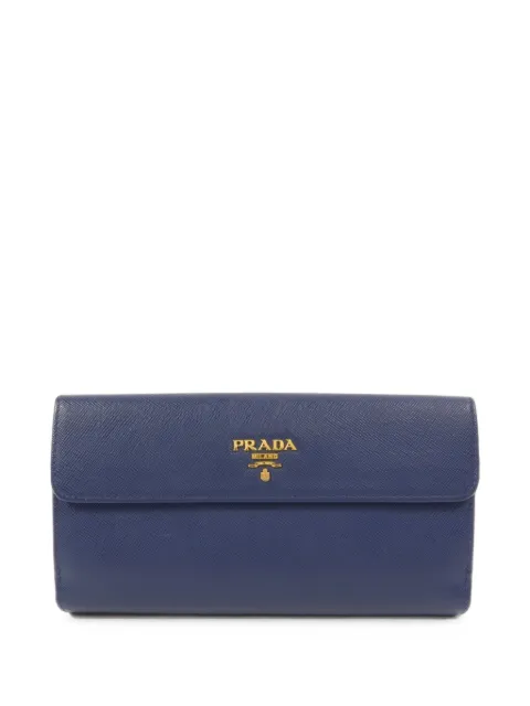 Prada Pre-Owned Saffiano leather long wallet
