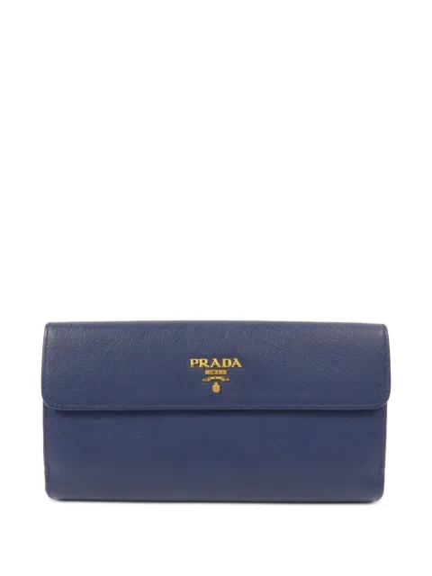 Prada Pre-Owned Saffiano leather long wallet