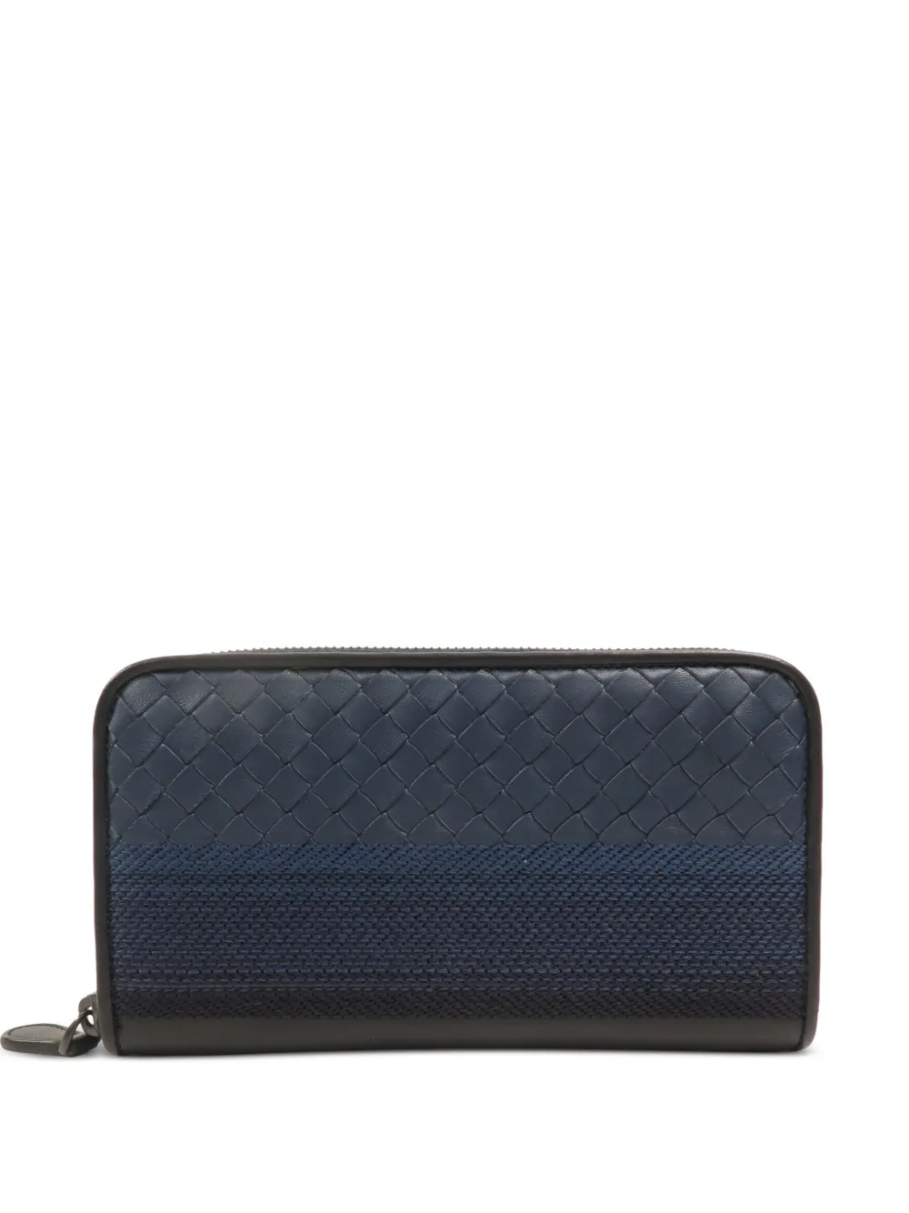 Bottega Veneta Pre-Owned Längliches Intrecciato-Portemonnaie - Schwarz