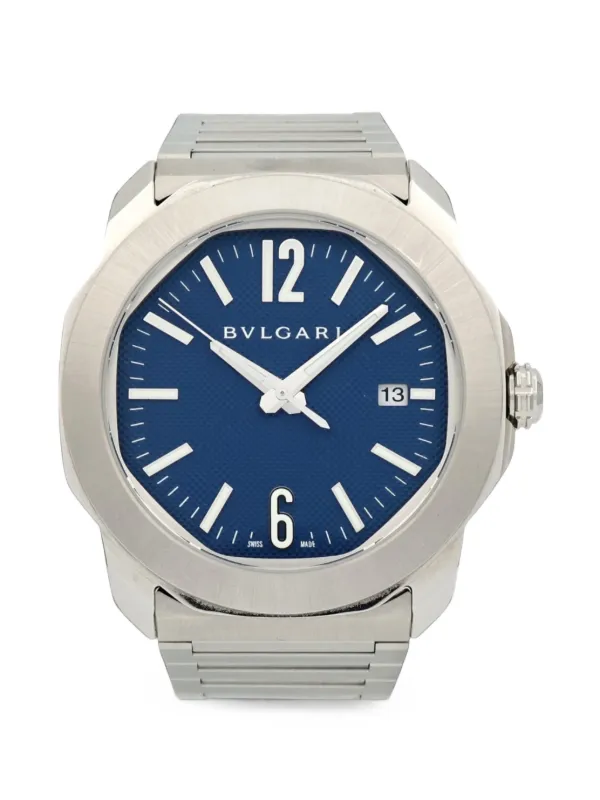 Bvlgari Pre-owned Octo Roma 41mm Watch in Blue