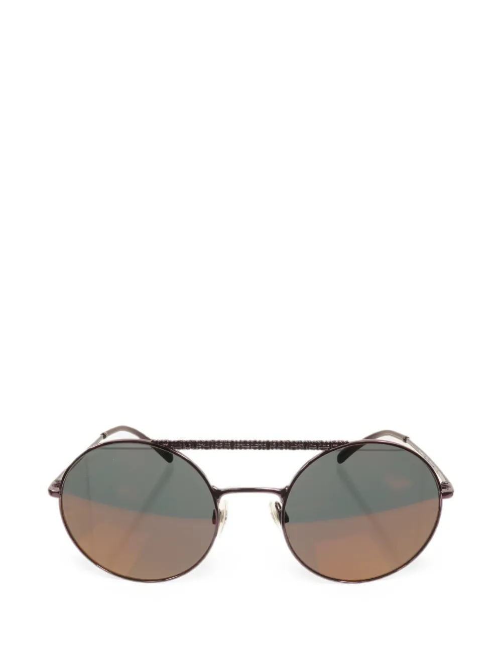 CHANEL Pre-Owned CC round sunglasses - Viola