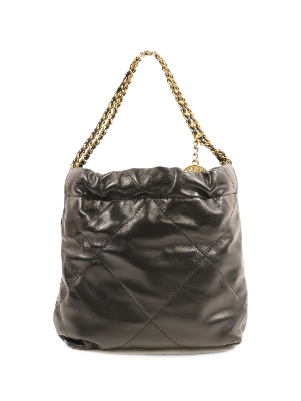CHANEL Pre-Owned small 22 calf leather shoulder bag - Nero