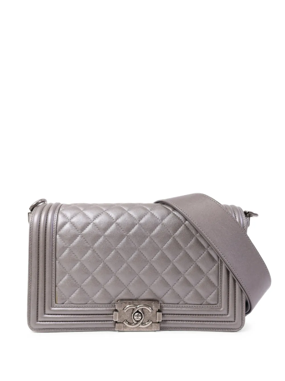 CHANEL Pre-Owned Boy Chanel shoulder bag - Grigio