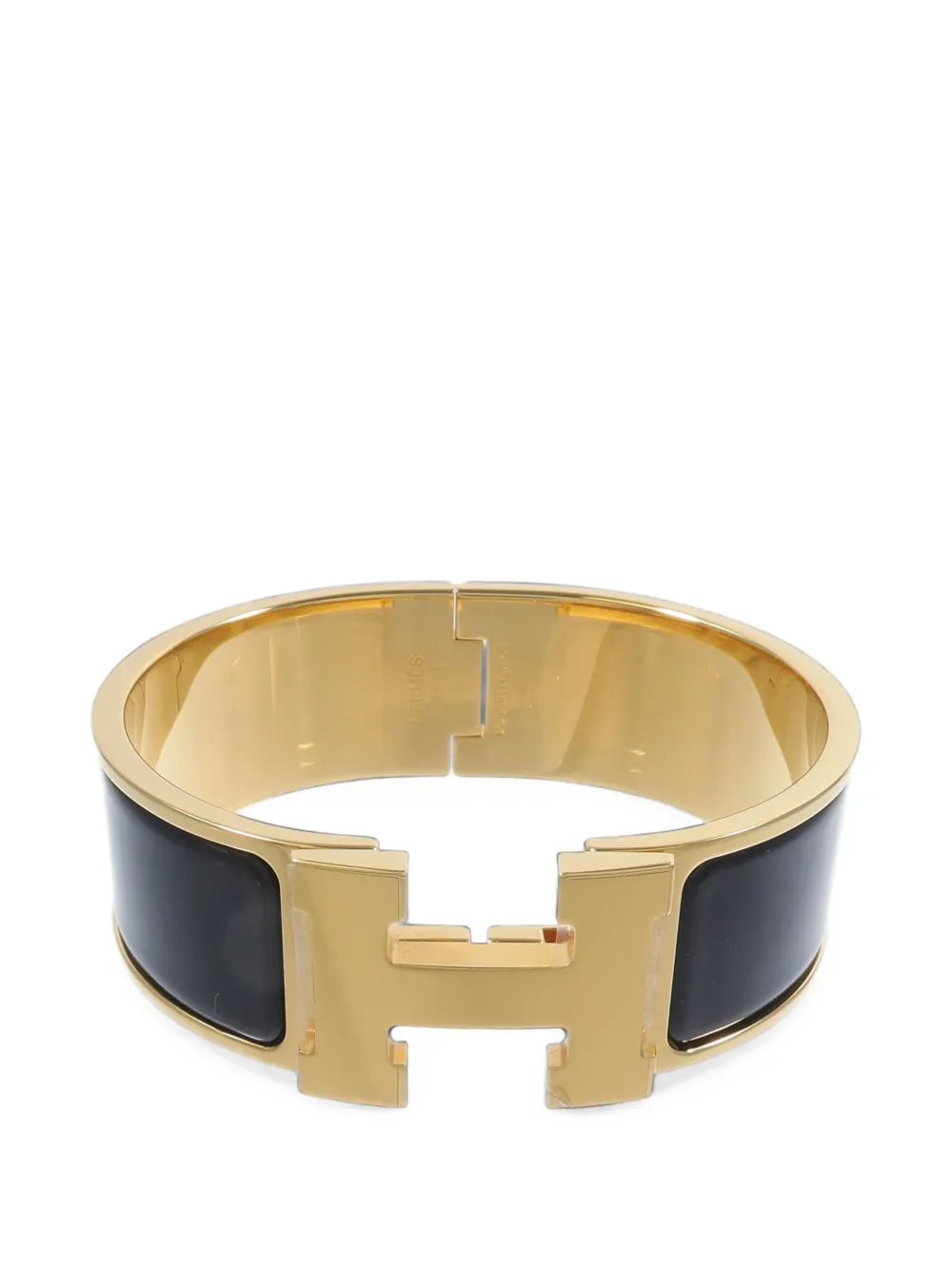 Hermès Pre-Owned Clic-Clac H enamel bracelet - Oro