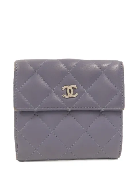 CHANEL Pre-Owned small Classic CC diamond-quilted flap wallet