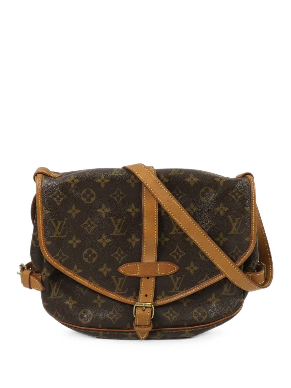 Louis Vuitton Pre-Owned Saumur Schultertasche mit Monogramm 30cm - Braun