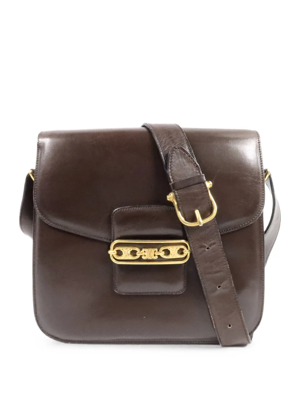 Celine Pre-Owned Triomphe shoulder bag - Marrone