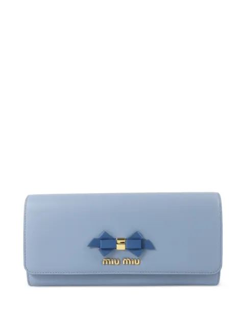Miu Miu Pre-Owned cartera con detalle de lazo