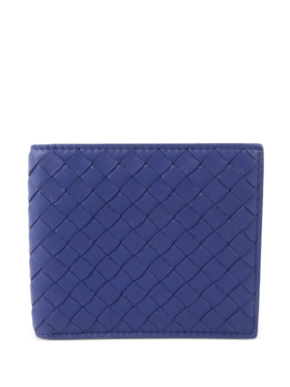 Bottega Veneta Pre-Owned Portemonnaie mit Intrecciato-Muster - Blau