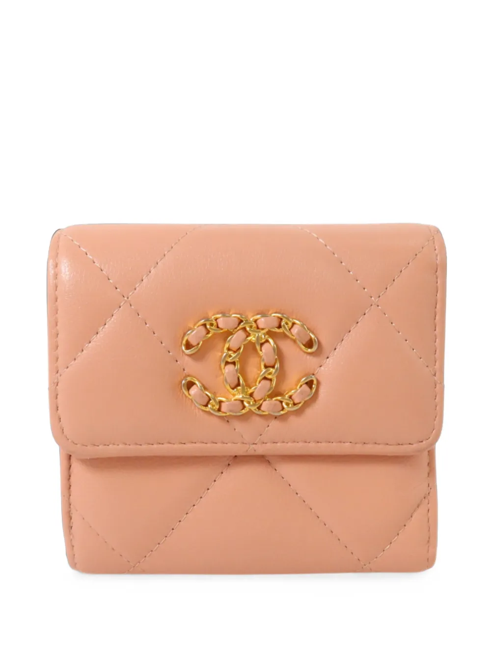 CHANEL Pre-Owned small 19 flap wallet - Rosa
