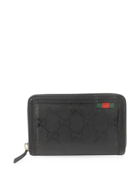 Gucci Pre-Owned картхолдер с отделкой Web и логотипом GG