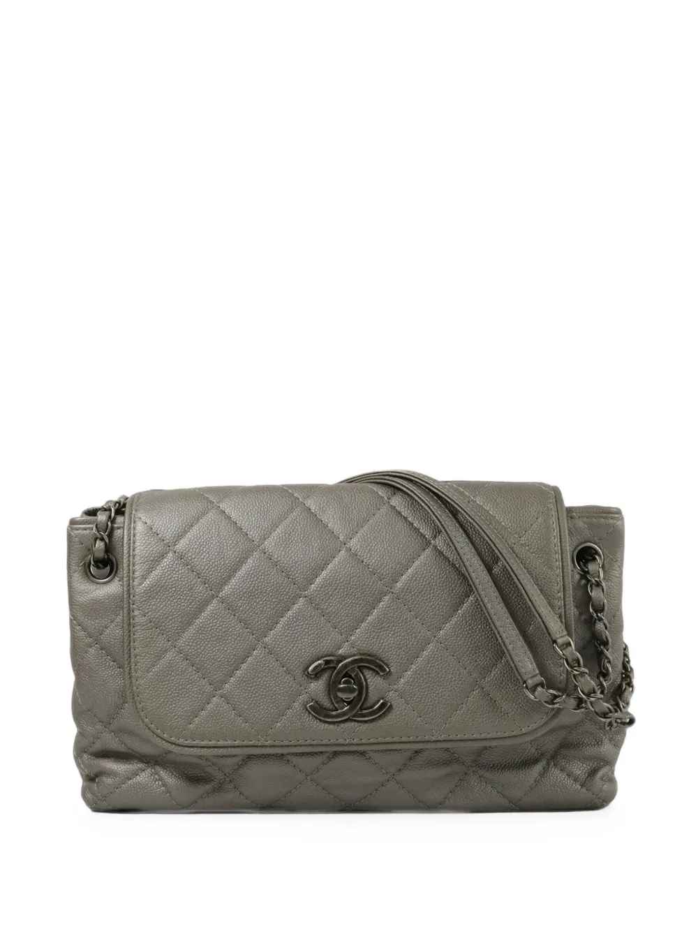 CHANEL Pre-Owned CC turn-lock shoulder bag - Grigio