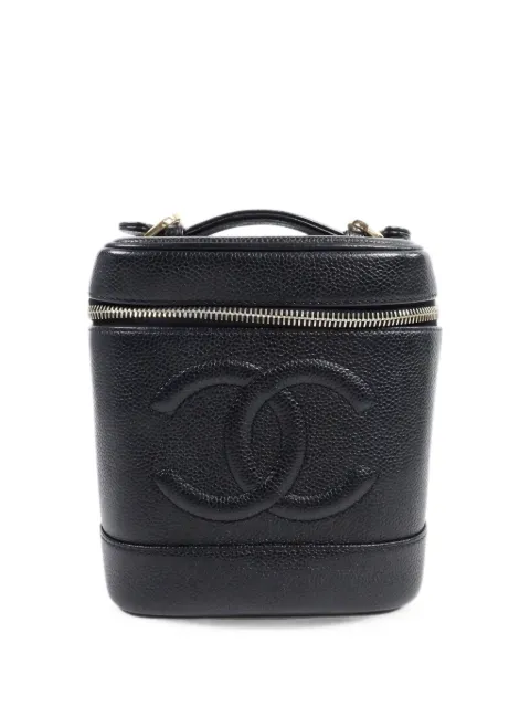 CHANEL Pre-Owned CC Vanity Case calfskin clutch bag