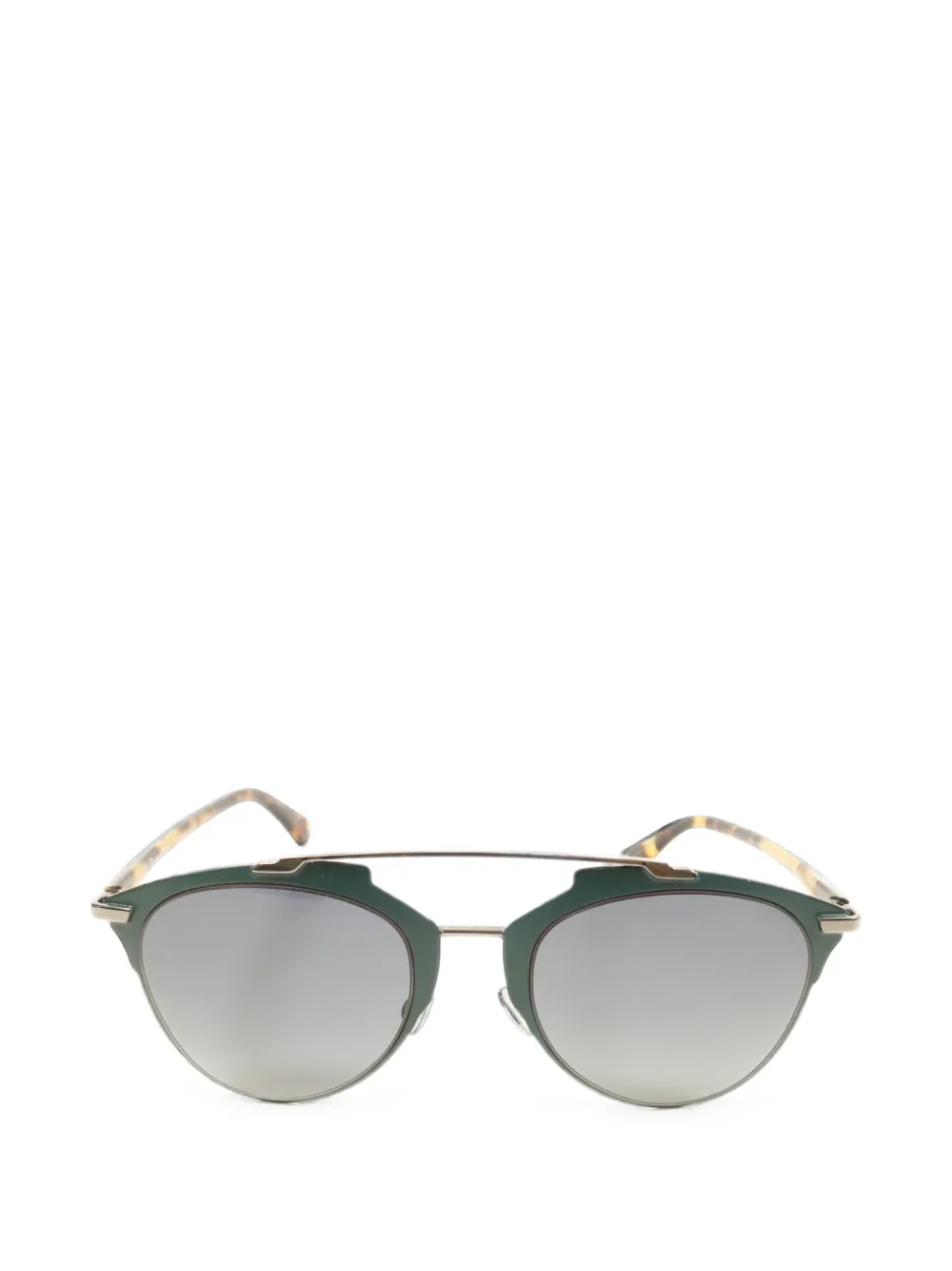 Pre-owned Dior Reflected Sunglasses In Green