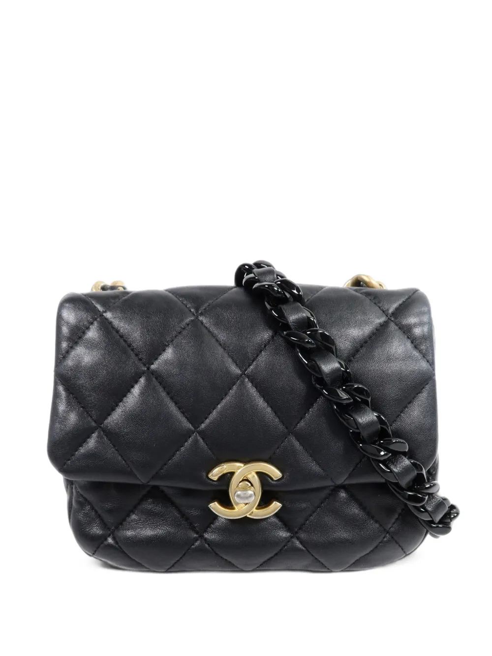 CHANEL Pre-Owned CC turn-lock chain cross body mini bag - Nero
