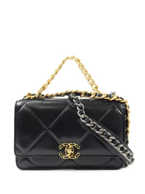 CHANEL Pre-Owned 19 CC turn-lock cross body mini bag