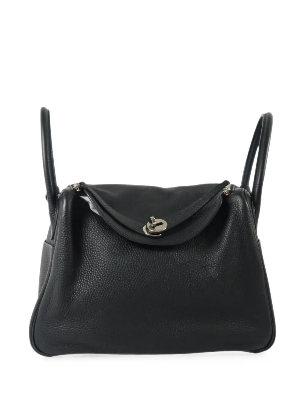 Pre-owned Hermes 2018 30 Lindy Tote Bag In Black