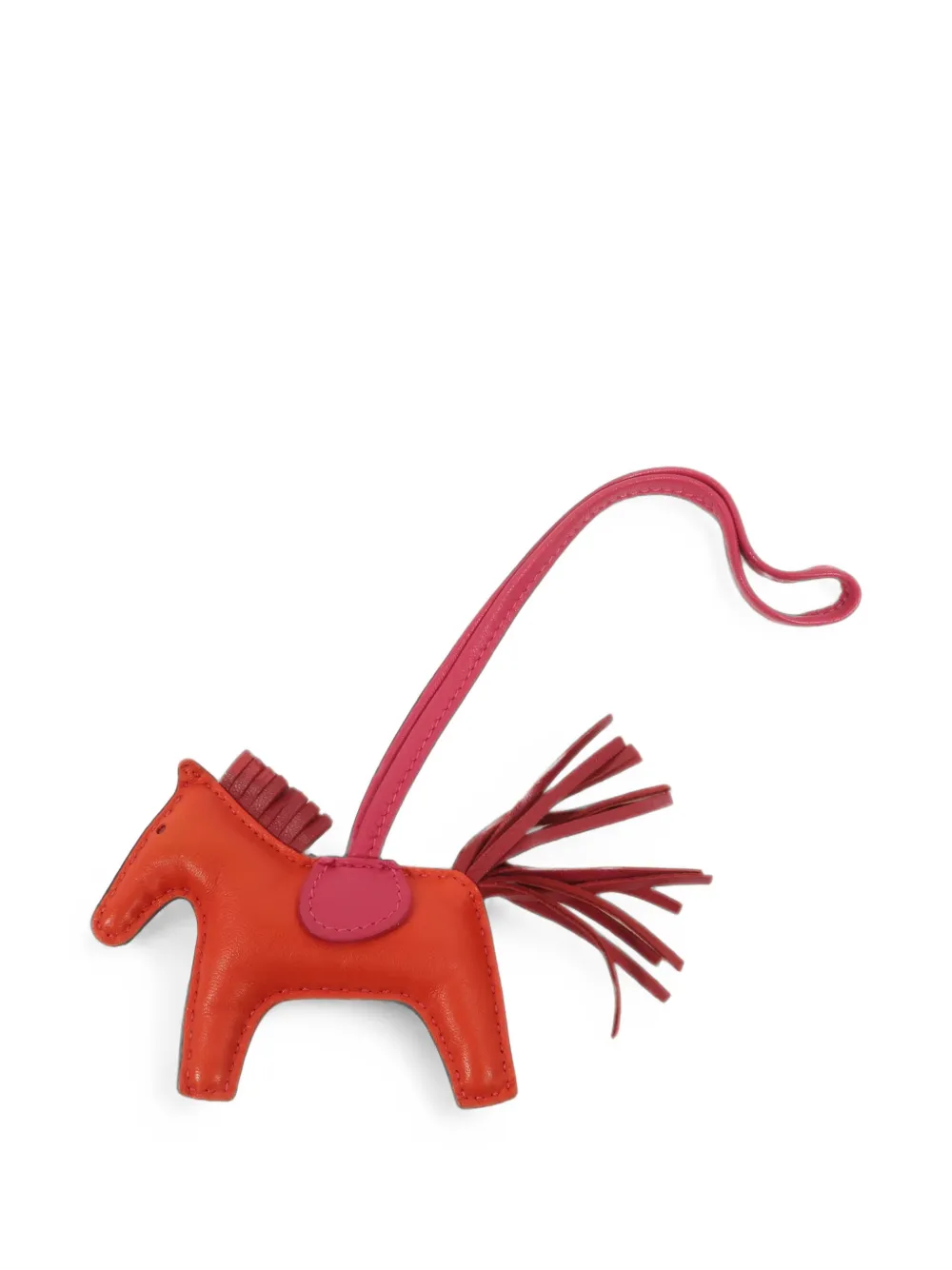 Hermès Pre-Owned Rodeo PM horse bag charm - Rosso