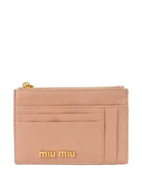 Miu Miu Pre-Owned logo-plaque card case