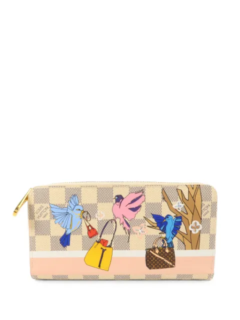 Louis Vuitton Pre-Owned Damier Azur Playful Birds Zippy wallet