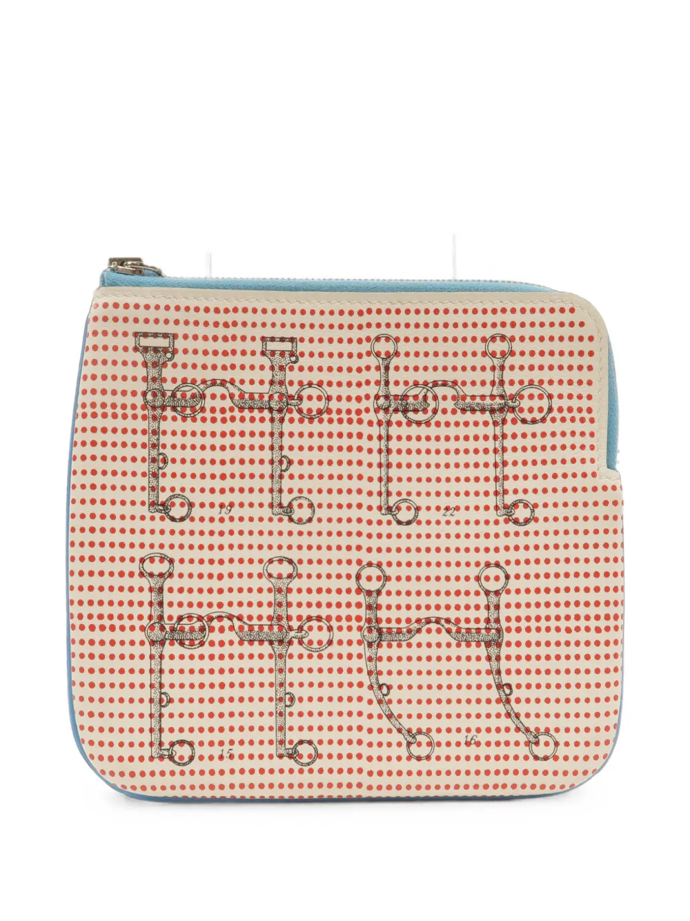 Hermès Pre-Owned 2019 Carre Pocket leather clutch bag - Toni neutri