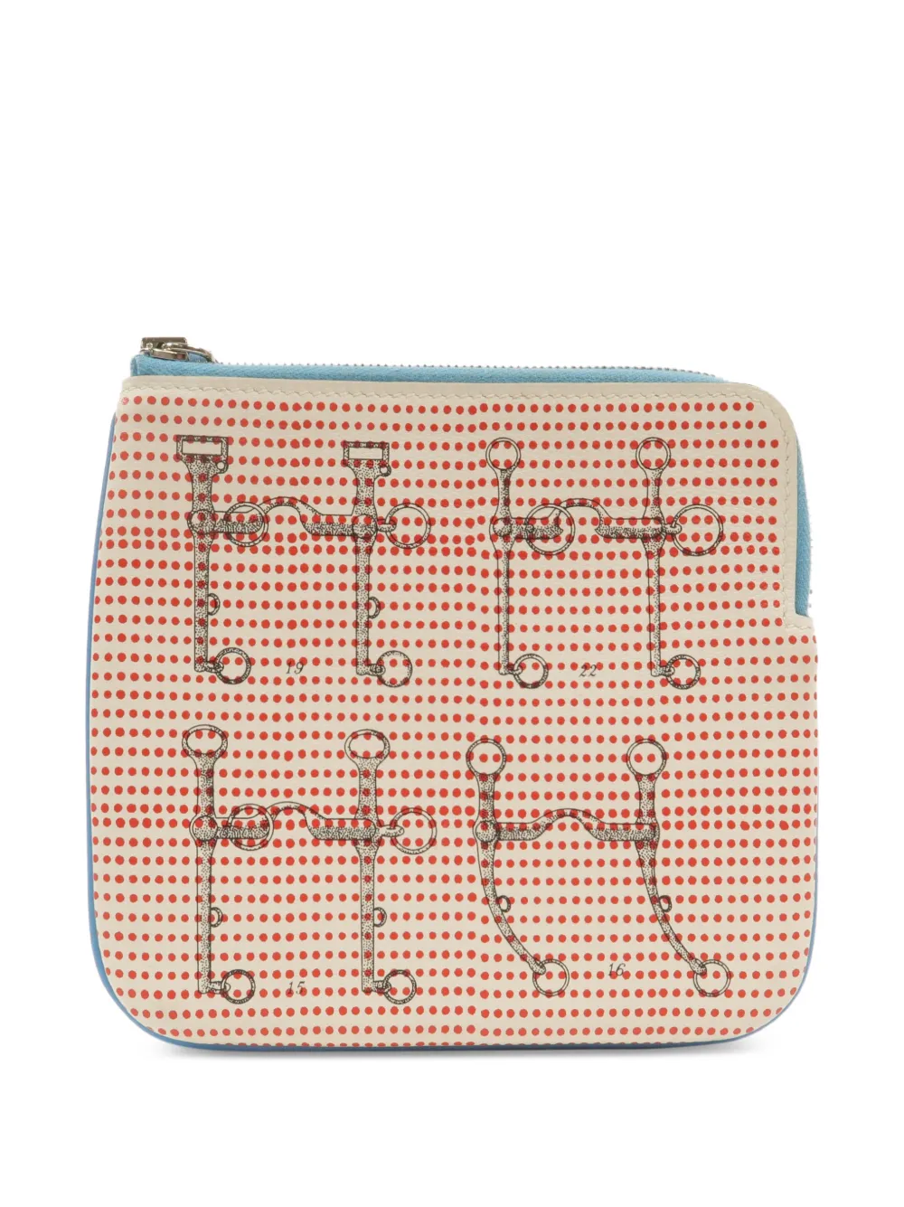 Hermès Pre-Owned 2019 Carre Pocket Clutch aus Leder - Nude