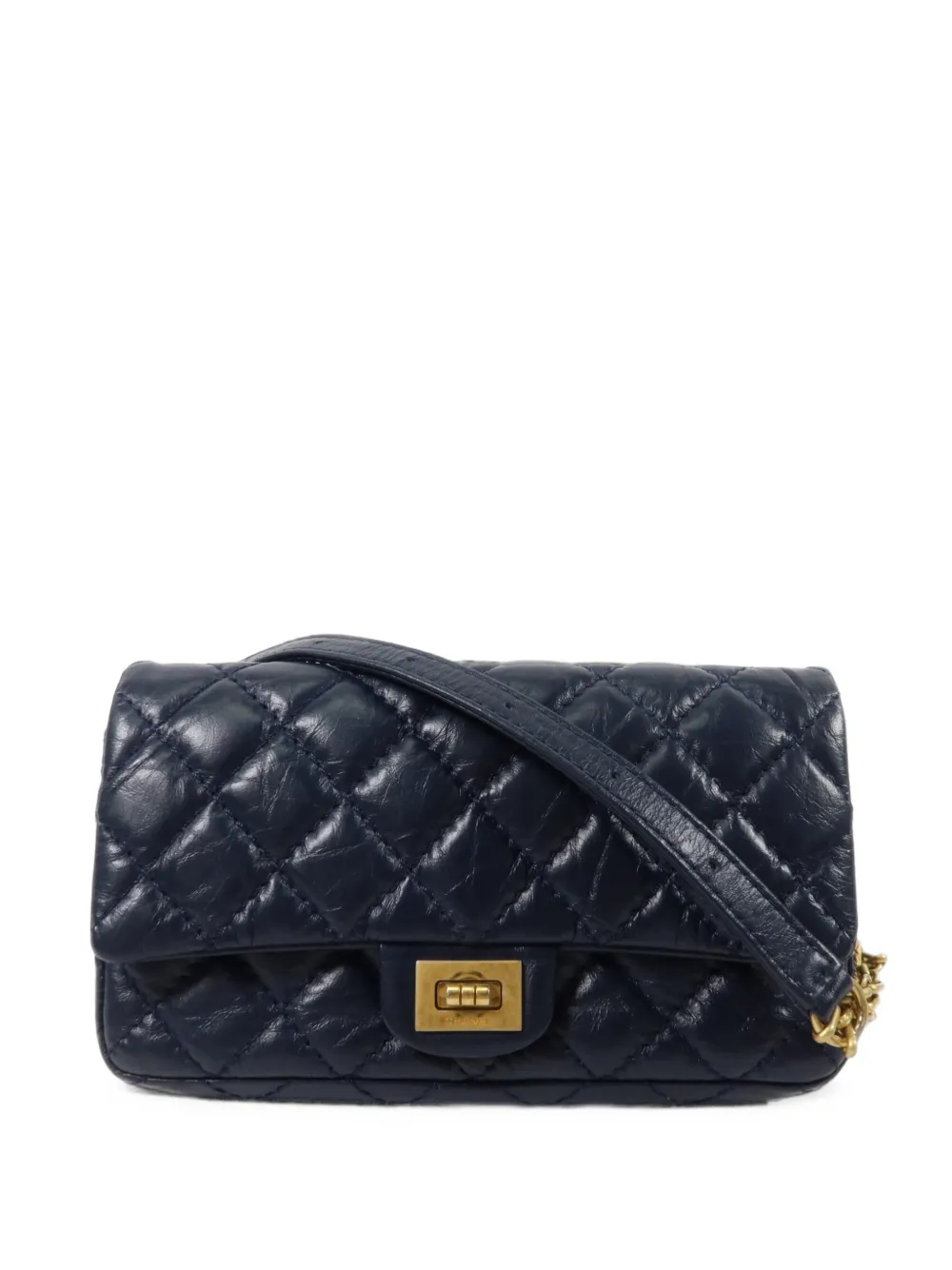 CHANEL Pre-Owned mini 2.55 Reissue quilted shoulder bag - Blu